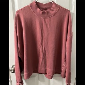 Old Navy Slightly Cropped Mock Neck Sweatshirt